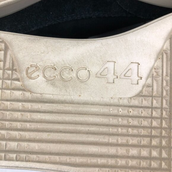 Ecco Men's Size 44 (US 10) Cathum Black Leather Lace-Up Casual Leisure Sneakers - Picture 11 of 13